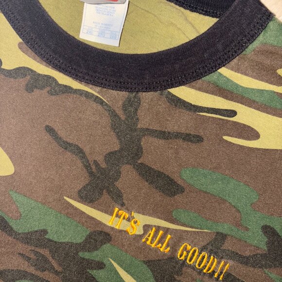 Vintage Cropped It's All Good Army Tee 2XL - Picture 4 of 5